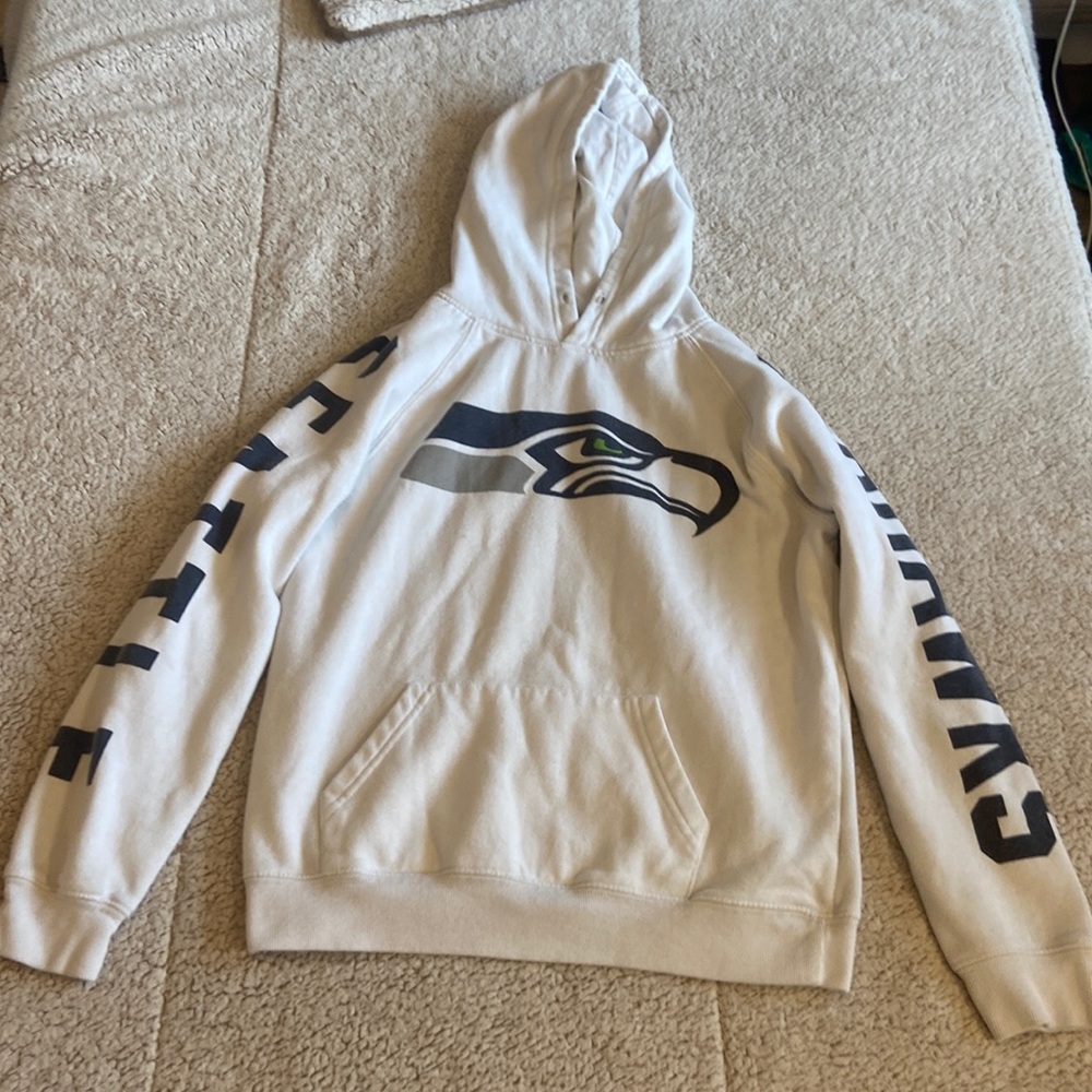girls NFL team Seahawks hoodie size Small (S).